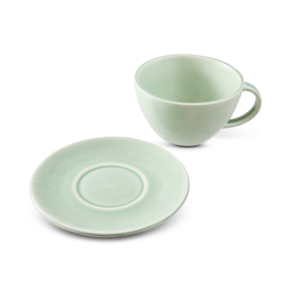 Salt & Pepper Riley Teacup & Saucer 320mL