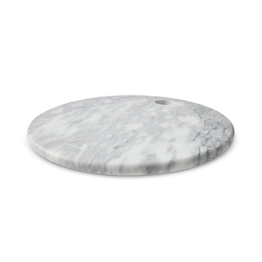 Salt & Pepper Riley Round Marble Platter