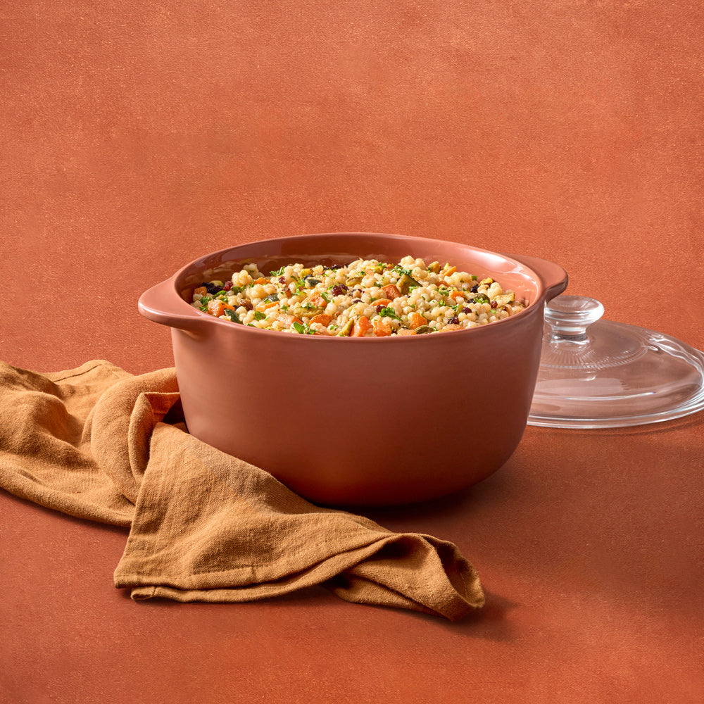 OvenBake Round Casserole Dish Terracotta