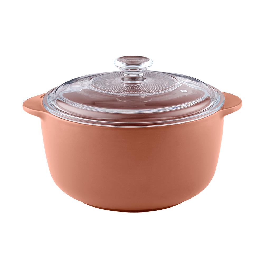 OvenBake Round Casserole Dish Terracotta