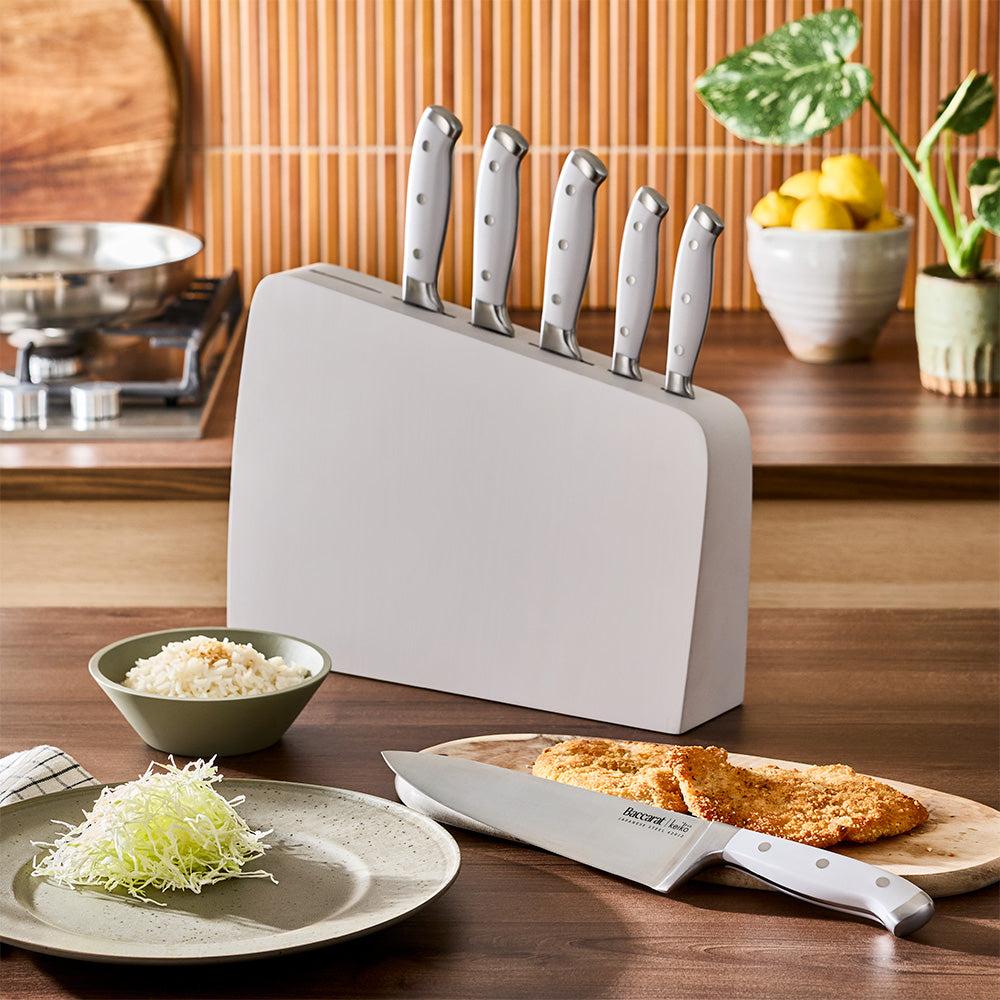 Baccarat Keiko Miro 7 Piece Knife Block