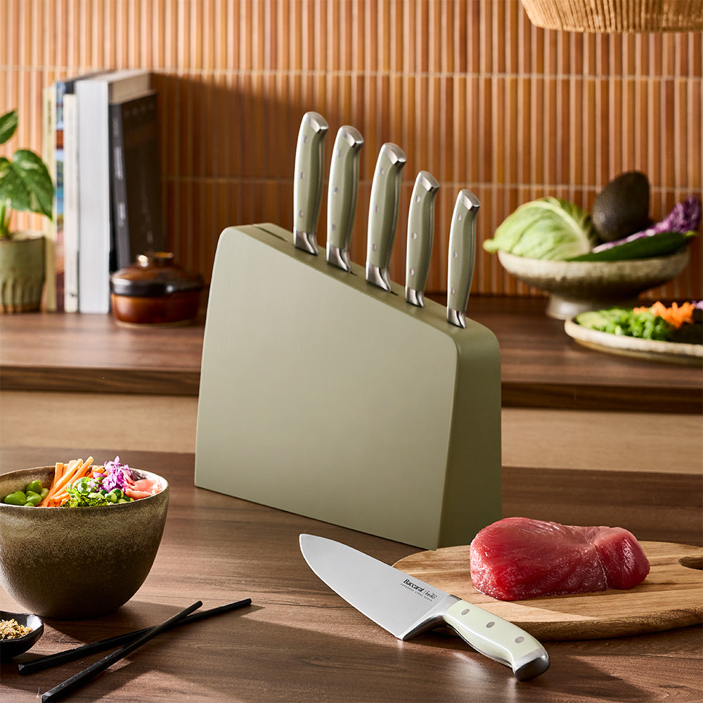Baccarat Keiko Miro 7 Piece Knife Block