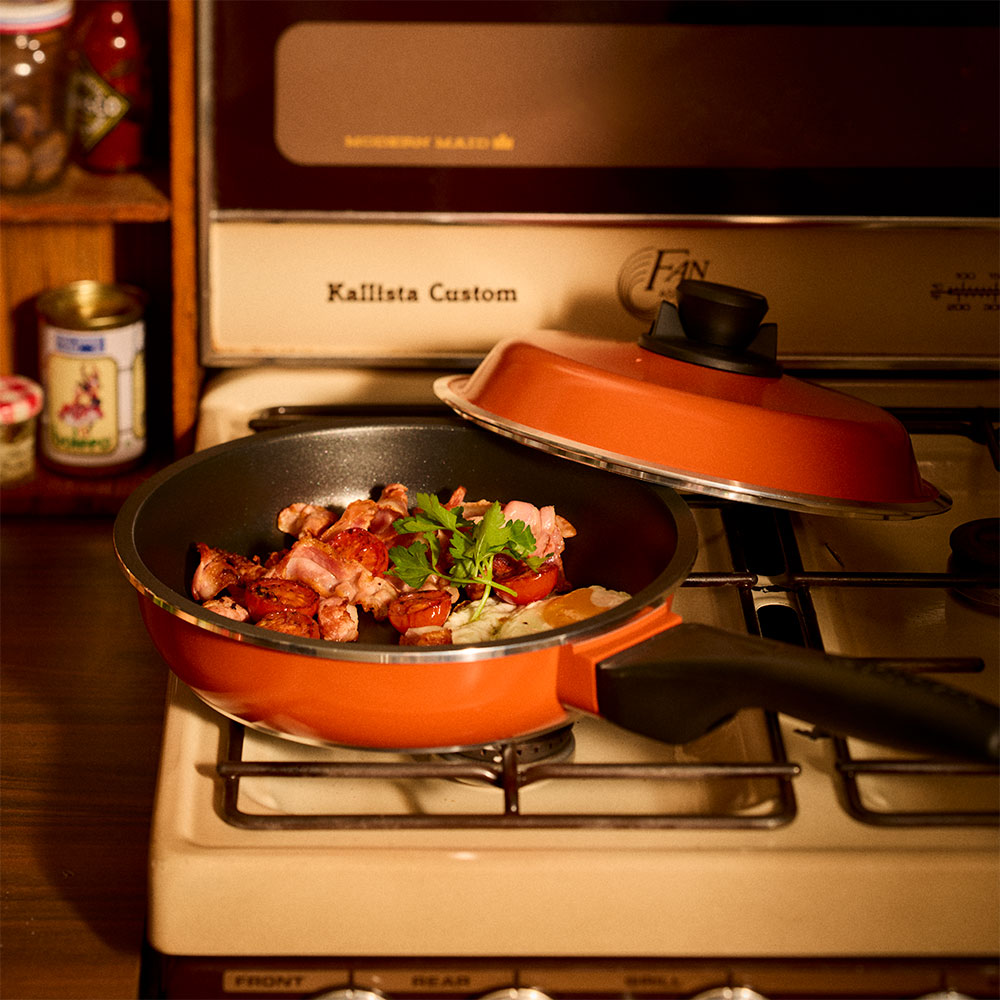 Bessemer Frypan 24cm Burnt Orange
