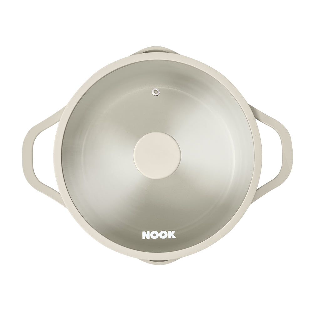 NOOK by Baccarat 6 Piece Cookware Set Cream