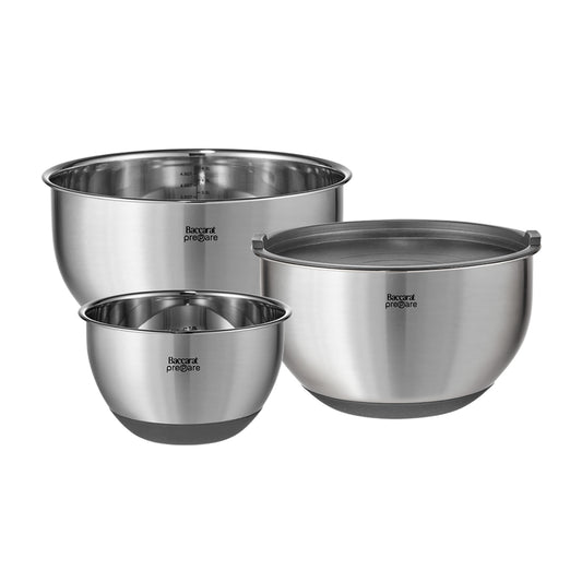 Baccarat Prepare Set of 3 Mixing Bowls
