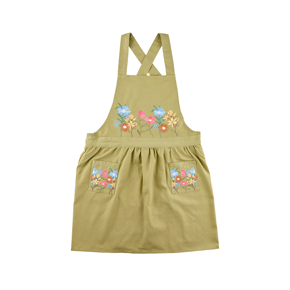 Alex Liddy Country Bloom Apron Embroidered
