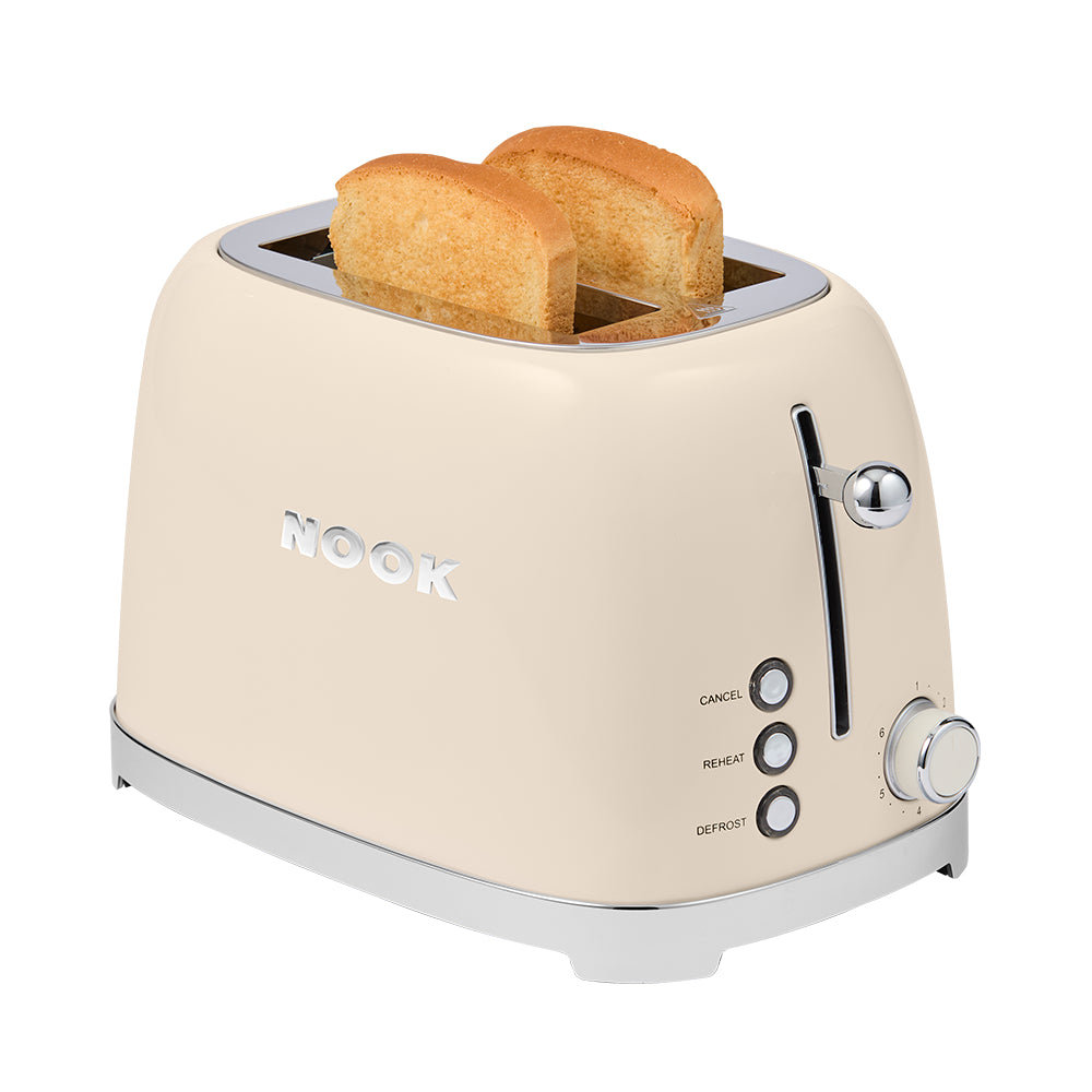 NOOK by Baccarat 2 Slice Toaster Cream