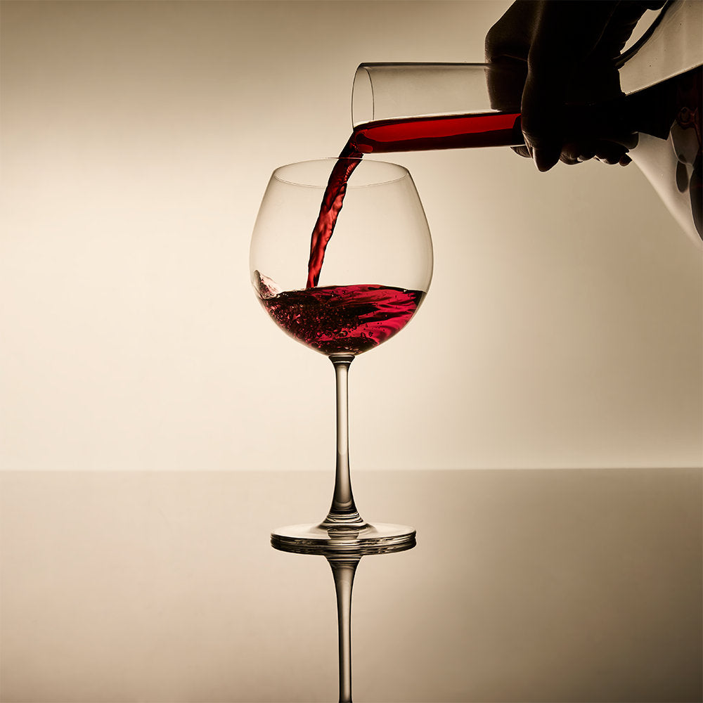 Salt & Pepper Set Of 4 Salut Burgundy Glasses 620ml