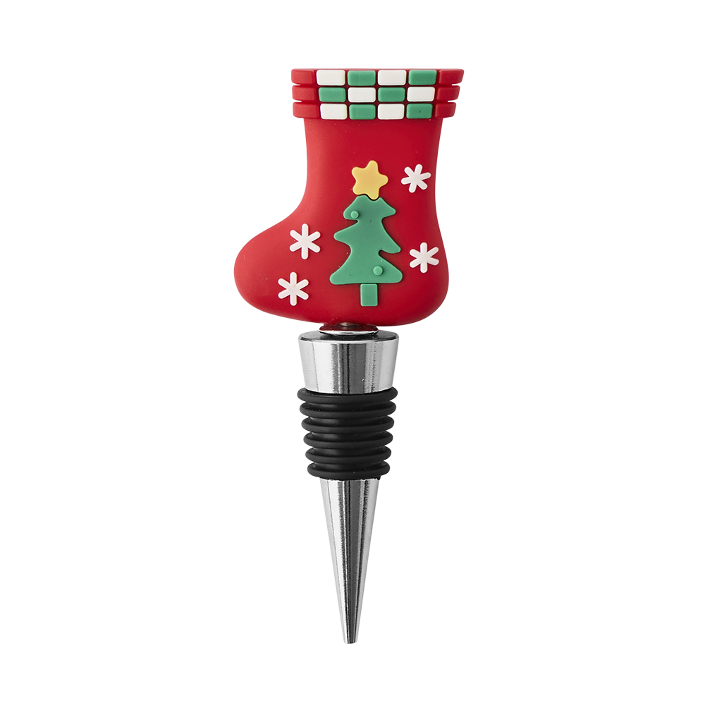 Ambrosia Santas Workshop Set Of 4 Wine Stoppers