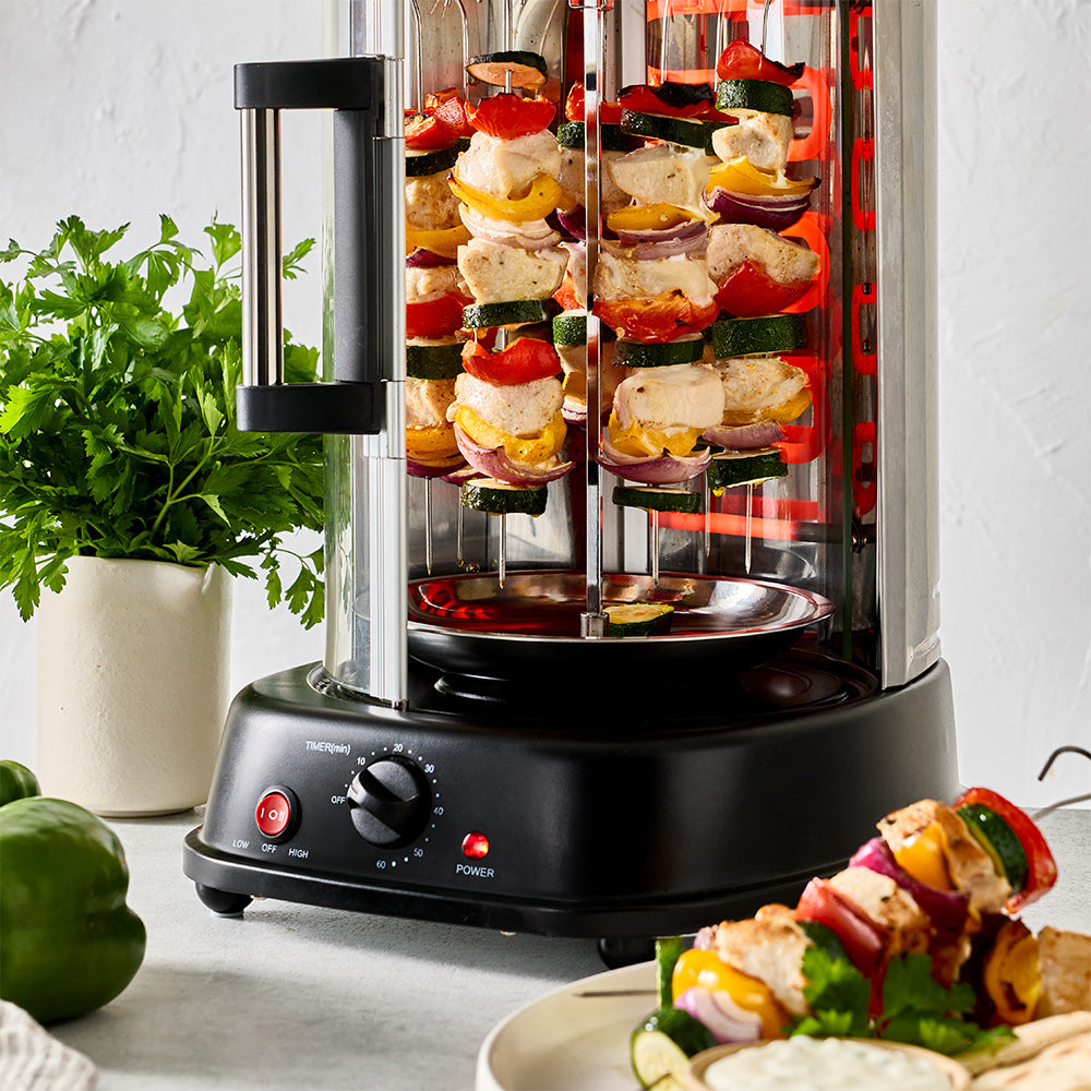 Baccarat Vertical Rotisserie Grill Black