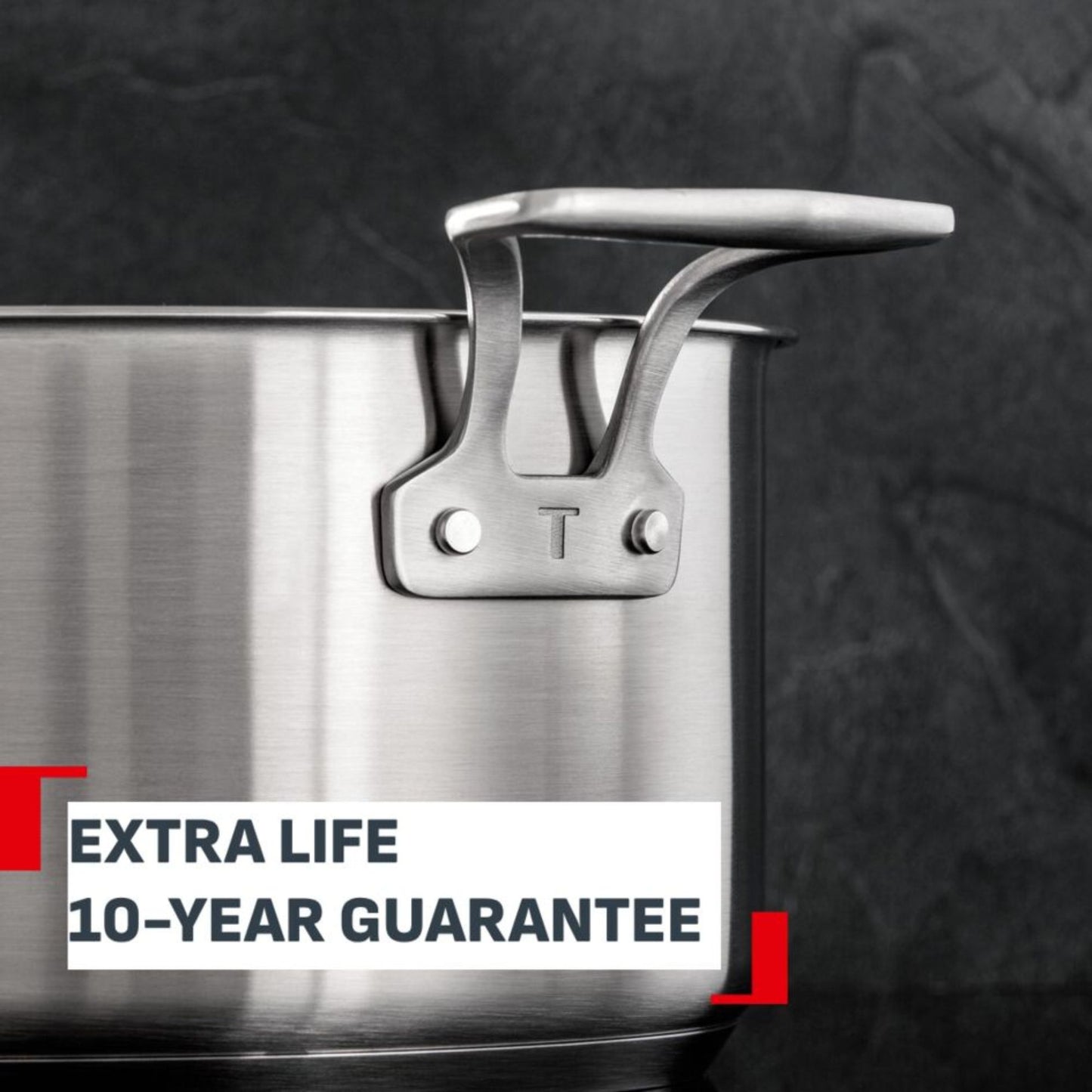 Tefal Space+ Extreme Induction 5 Piece Stainless Steel Pot Set