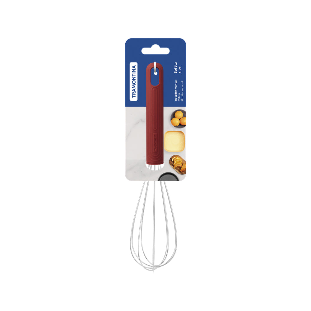 Tramontina Soffta Whisk Red