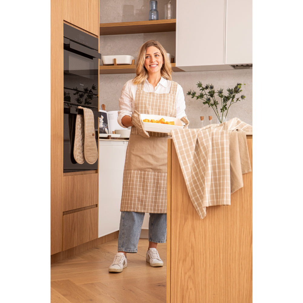 Ladelle Hemingway Taupe Set Of 2 Kitchen Towels