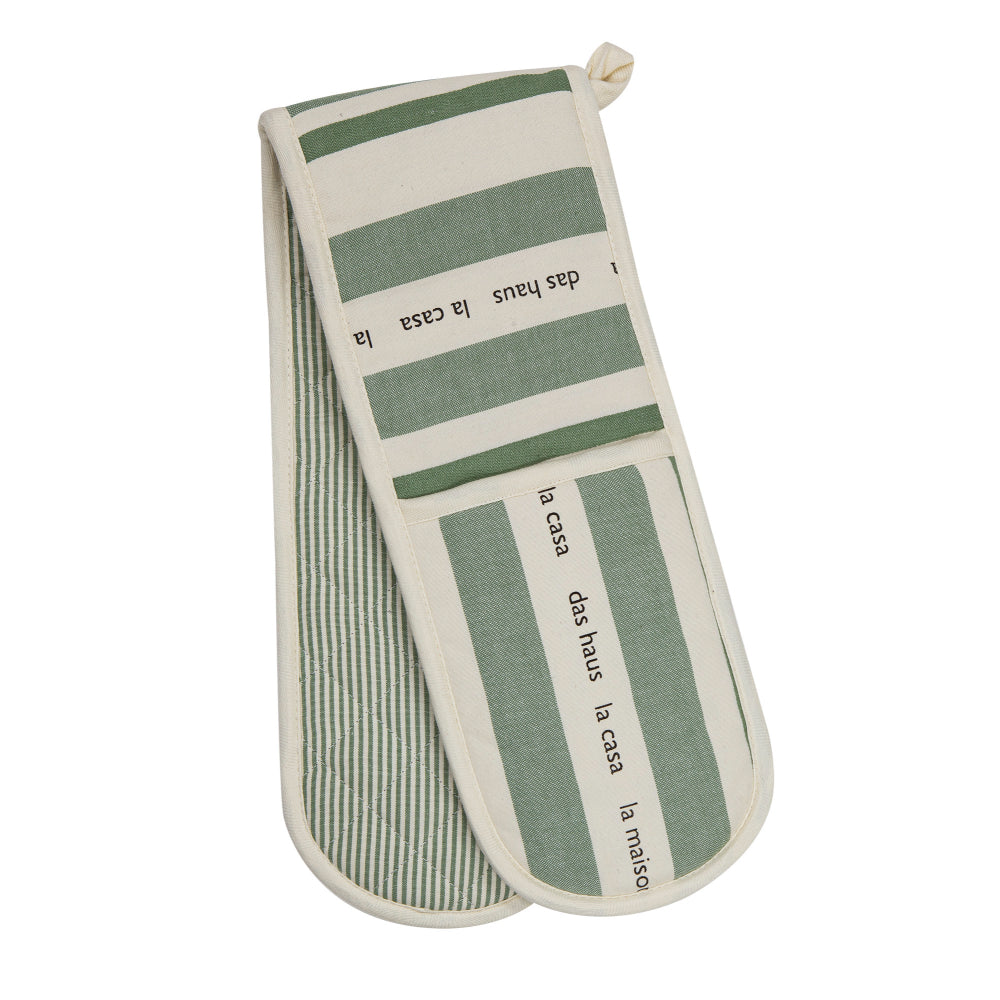 Ladelle La Casa Leaf Double Oven Mitt