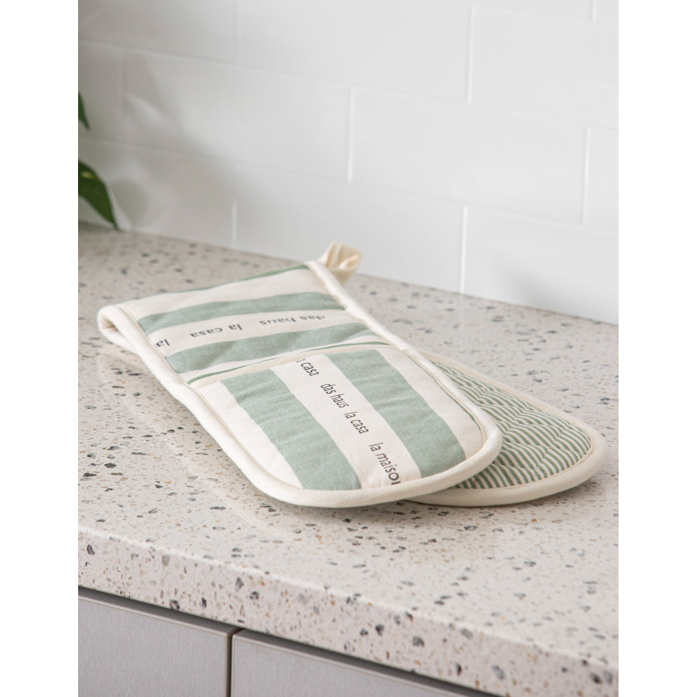 Ladelle La Casa Leaf Double Oven Mitt