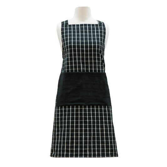 Ladelle Hemingway Black Cross Back Apron