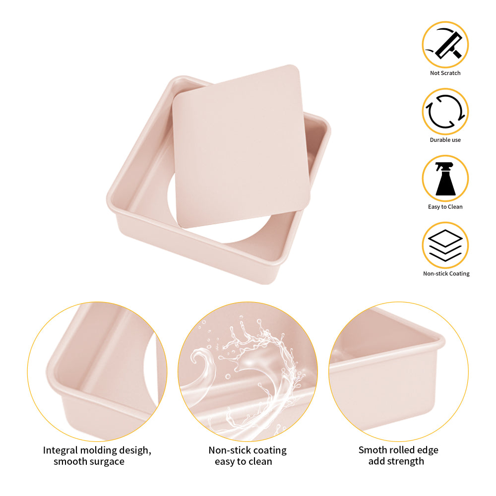 Chefmade Square Cake Pan With Loose Base 22cm