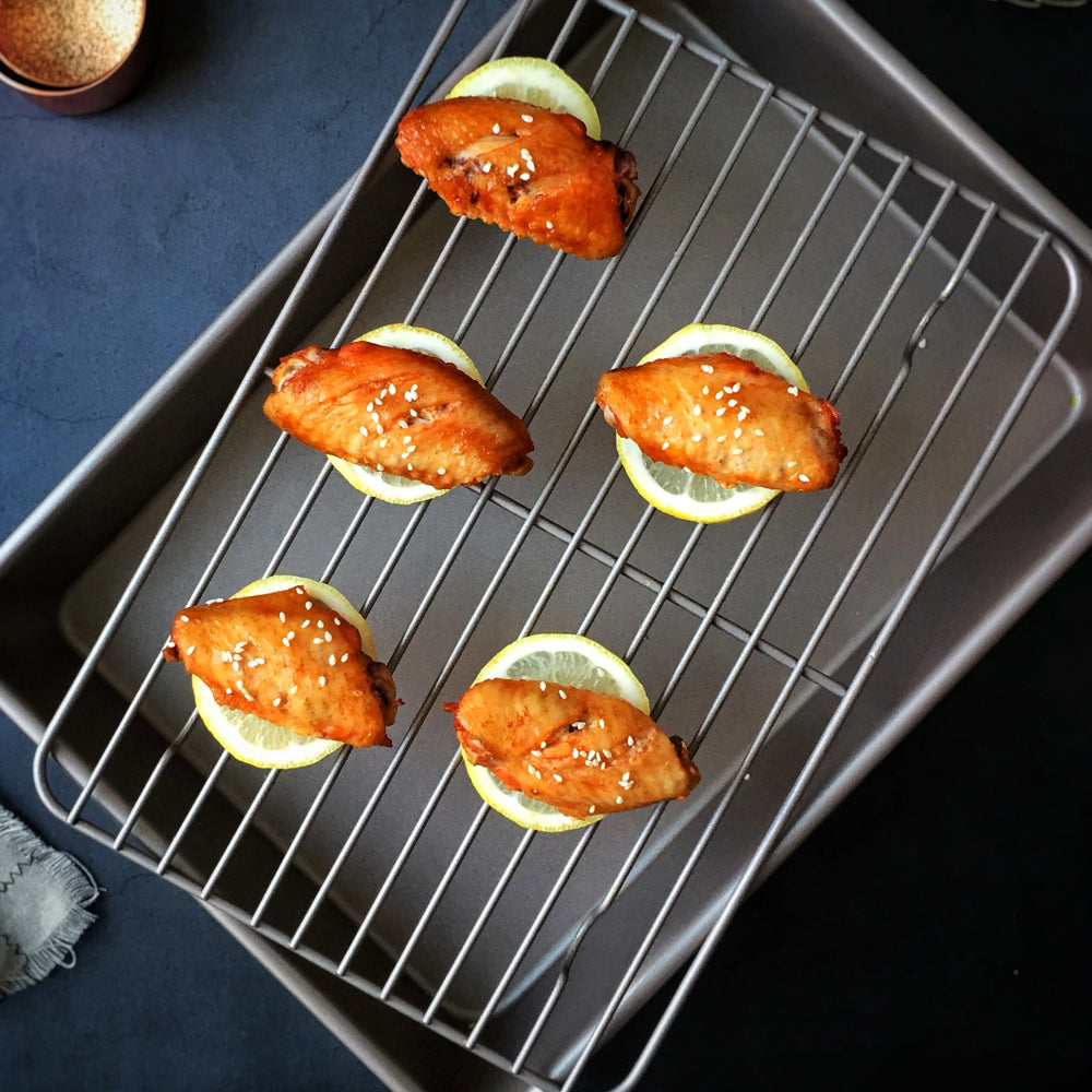 Chefmade Deep Baking Pan With Rack 34.5x24.7cm