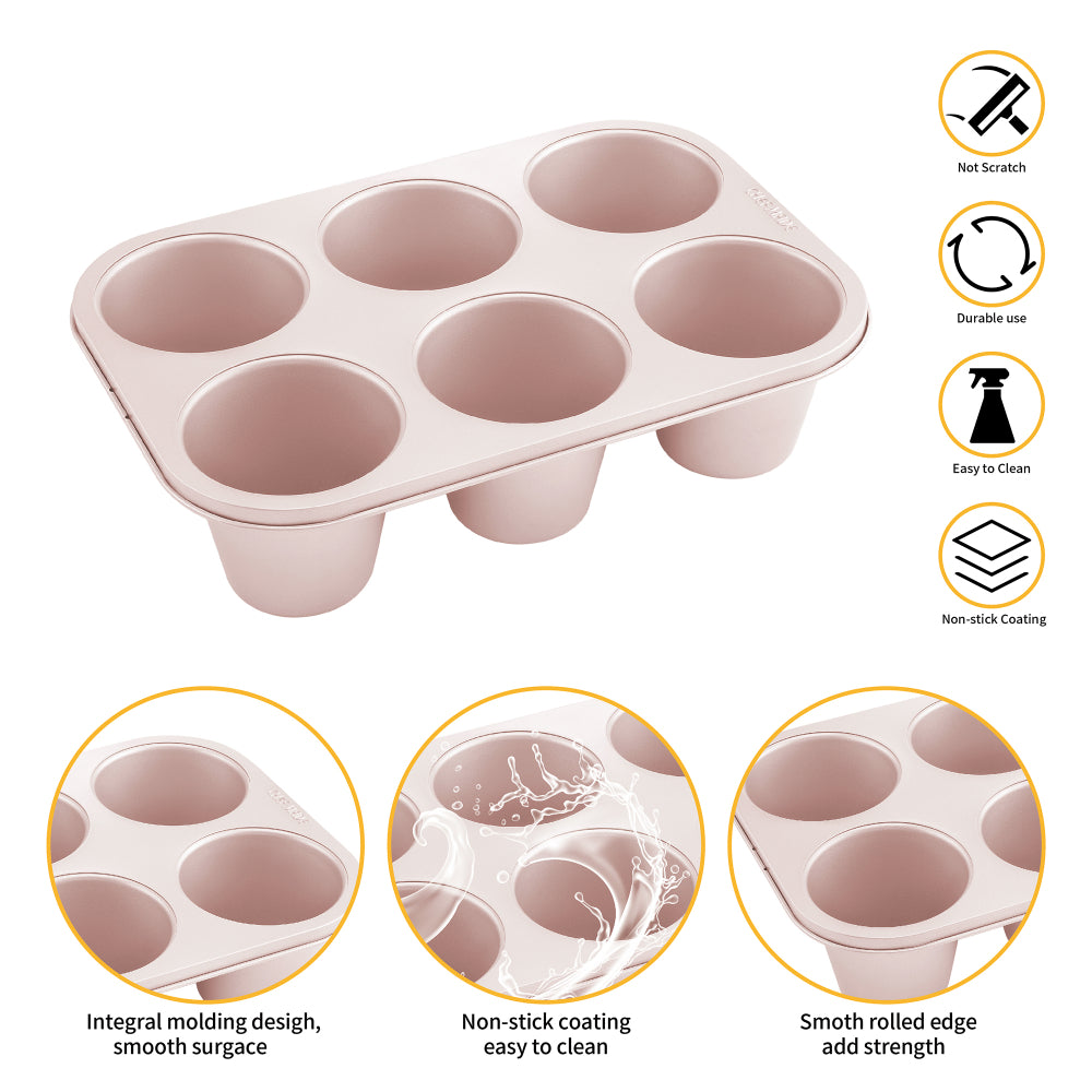 Chefmade 6 Cup Jumbo Muffin Pan