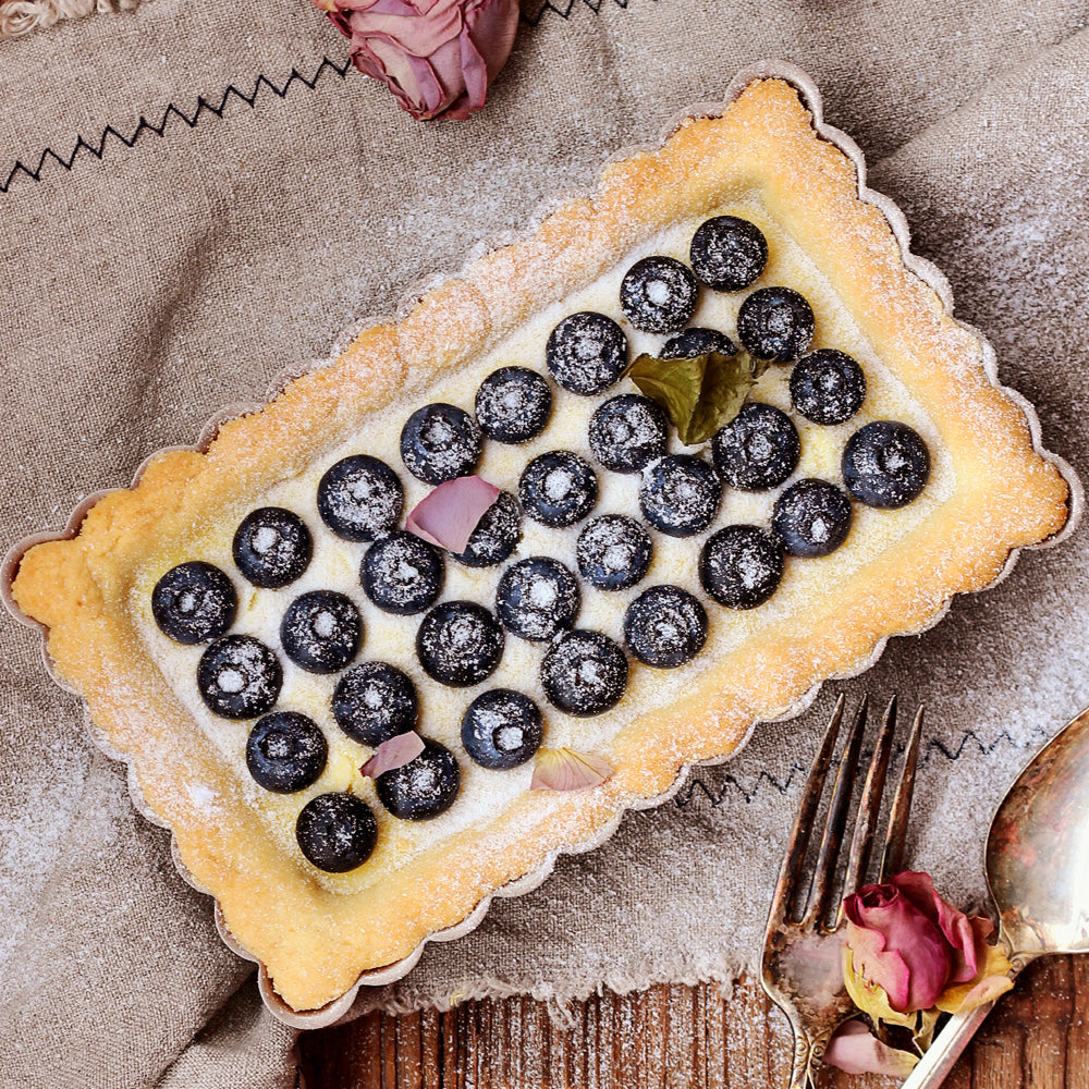 Chefmade Set of 4 Mini Loose Base Rectangular Tart Pans