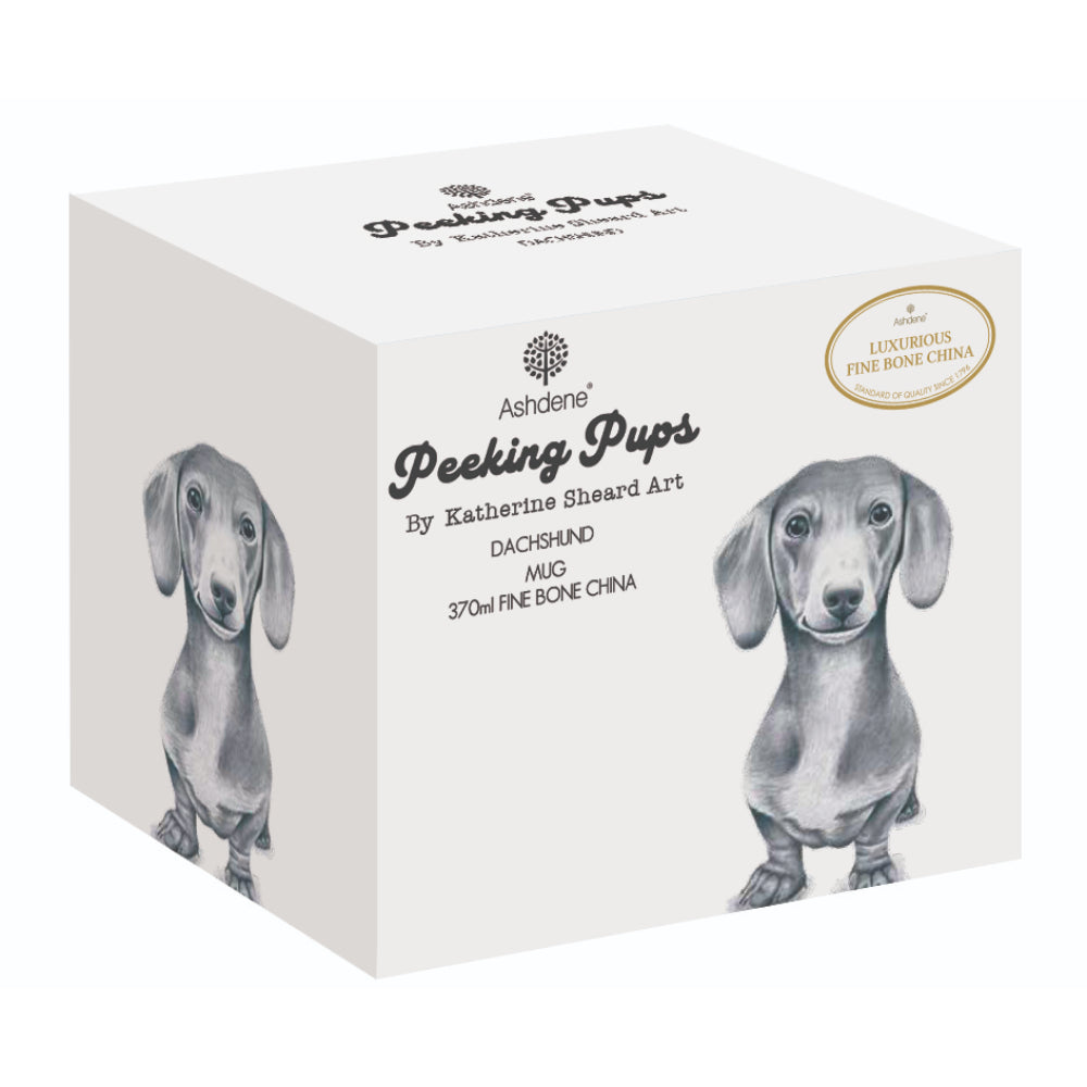 Ashdene Peeking Pups Dachshund Mug