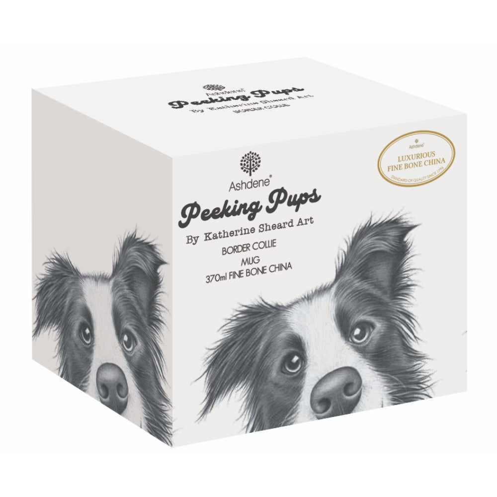 Ashdene Peeking Pups Border Collie Mug