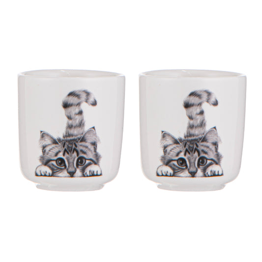 Ashdene Chester The Cat Set of 2 Egg Cups