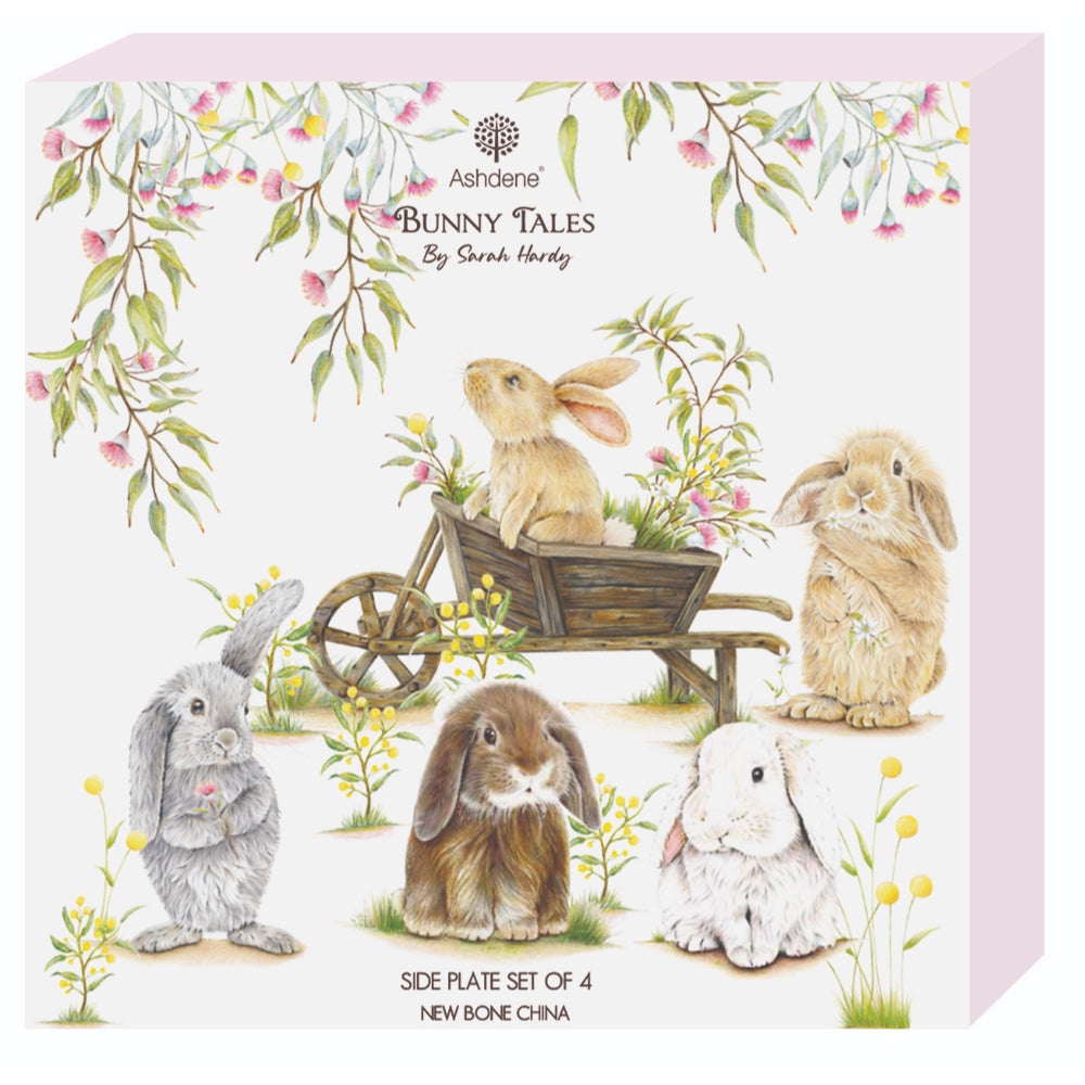 Ashdene Bunny Tales Set of 4 Side Plates