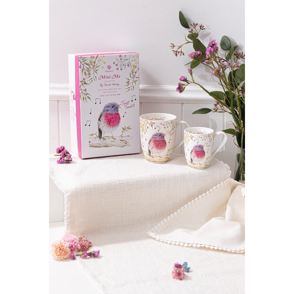 Ashdene Mini Me Tweet Tweet & Peep Peep 2 Piece Mug Gift Set