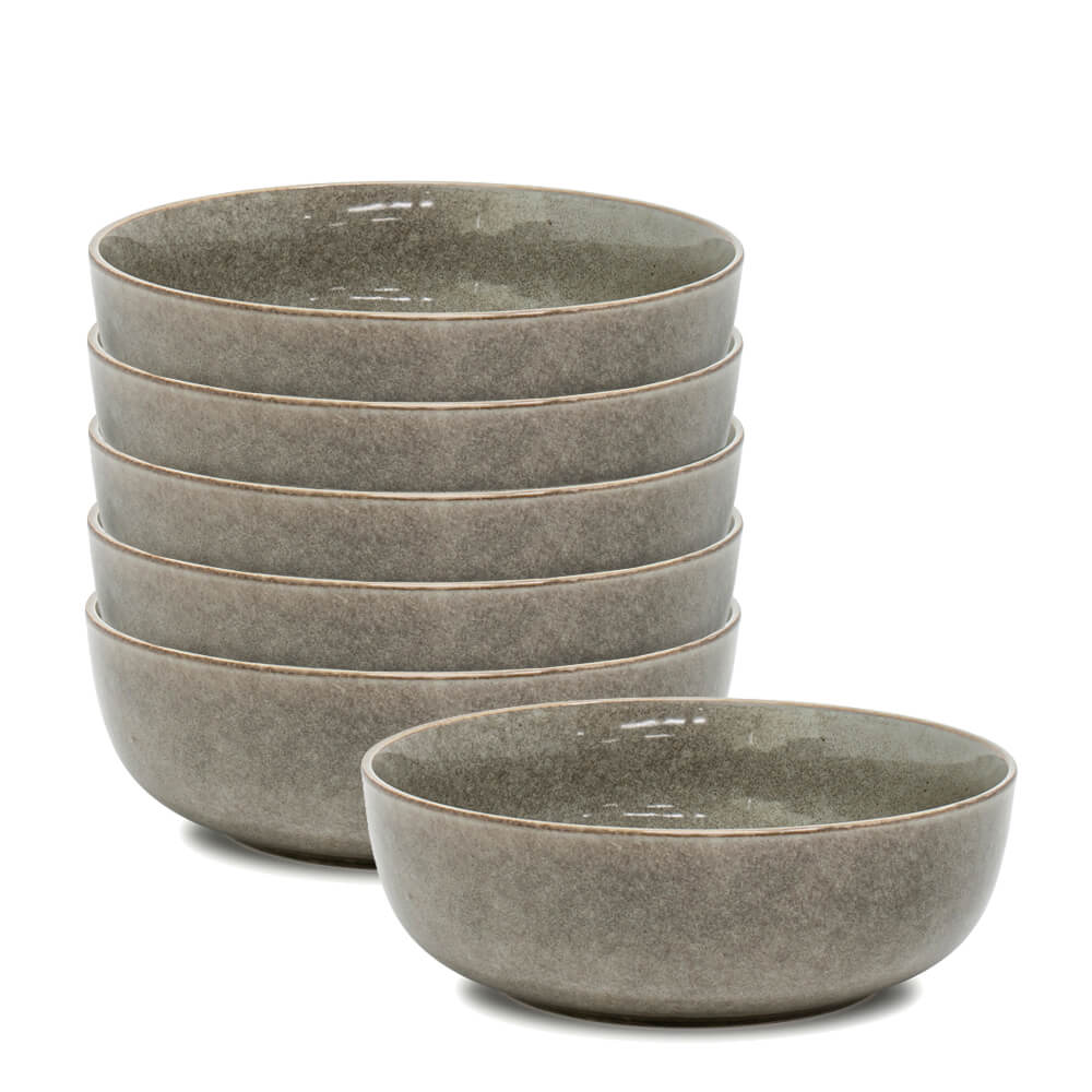 Salt & Pepper Relic Pasta Bowls 18 x 6cm - Set of 6