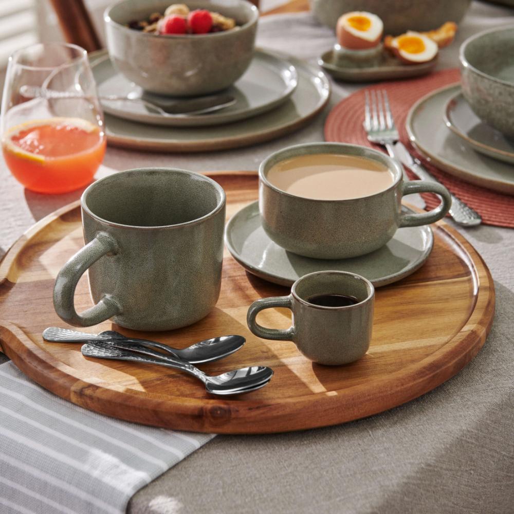 Salt & Pepper Relic Tea Cup & Saucer 260mL