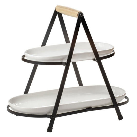 Ladelle Alto Serve & Share 2 Tier Serving Tower