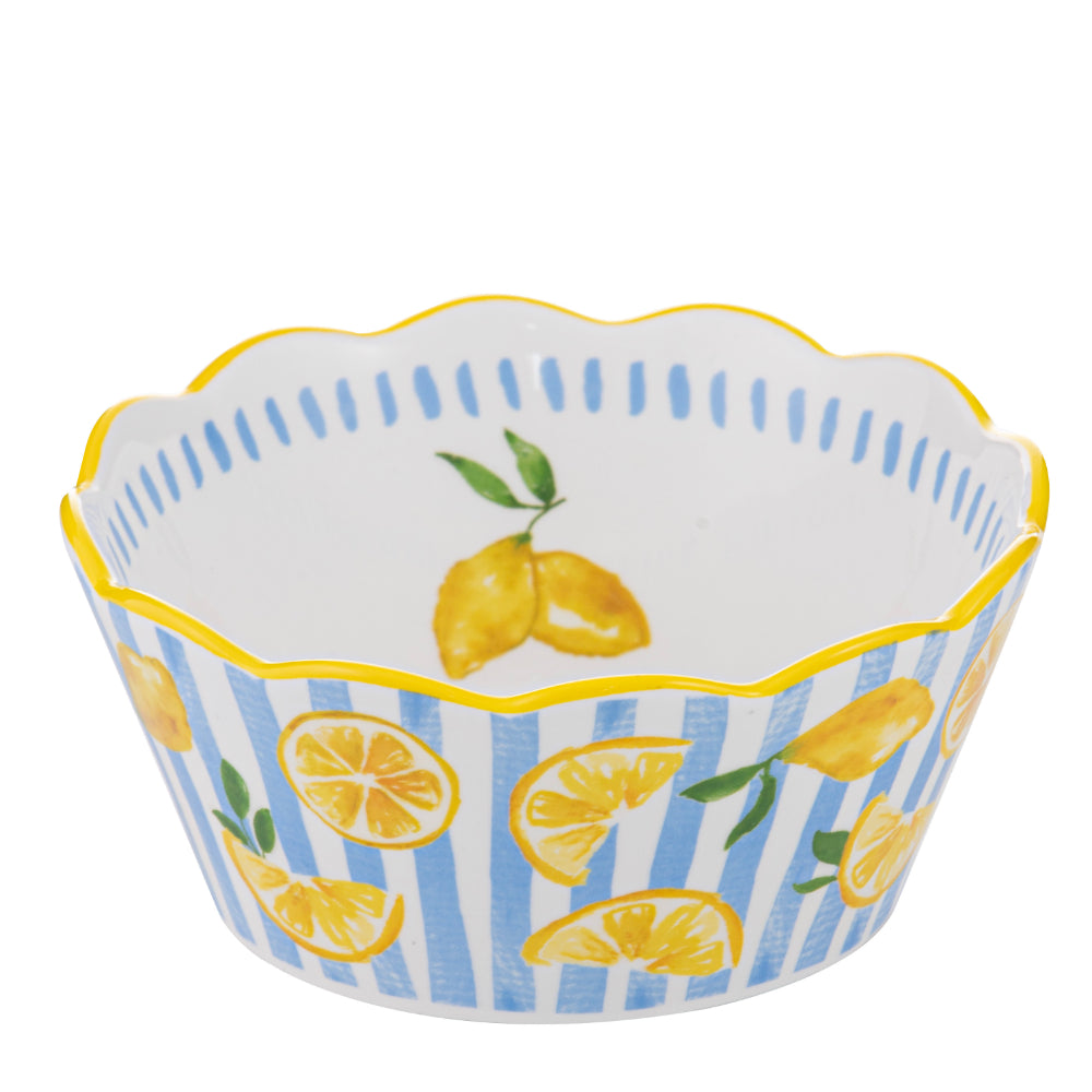 Ladelle Capri Lemon Scallop Bowl