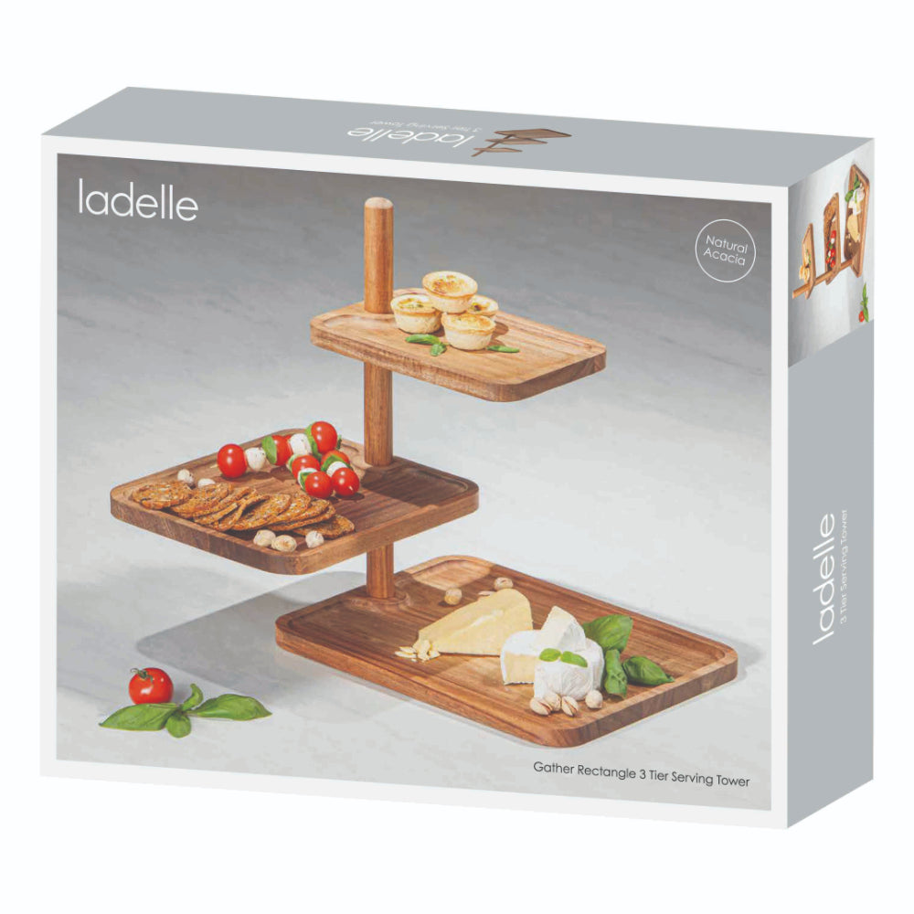 Ladelle Gather Rectangle 3 Tier Serving Tower