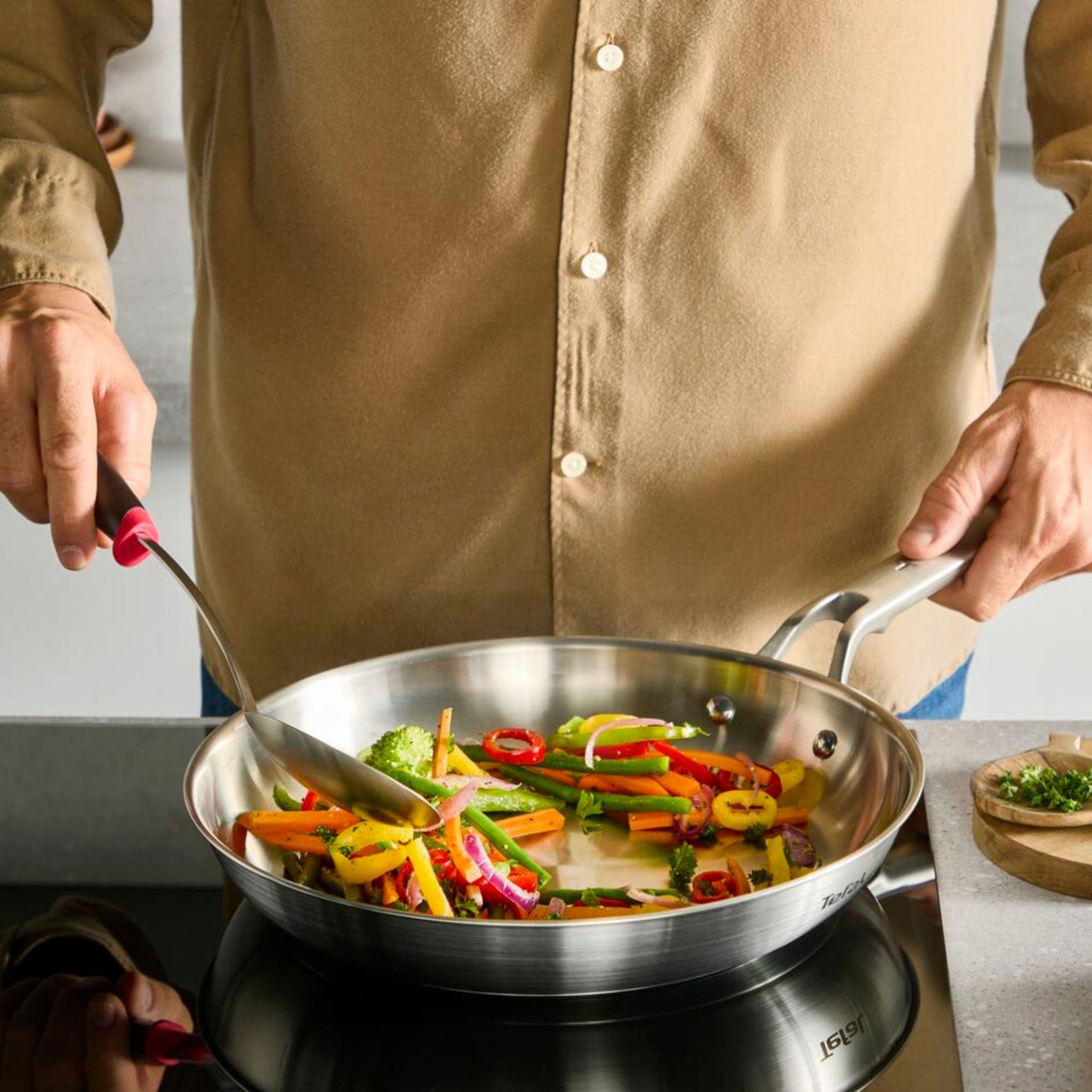 Tefal Extreme Induction Stainless Steel Frypan 24cm