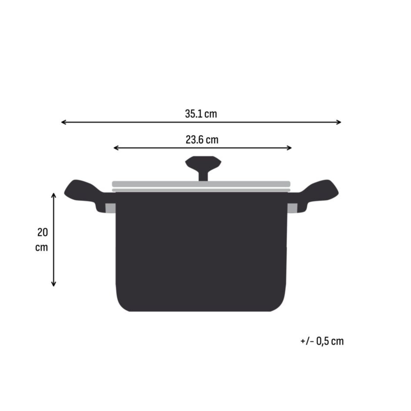Tefal Space+ Extreme Induction Stainless Steel Pasta Pot 22cm & Lid