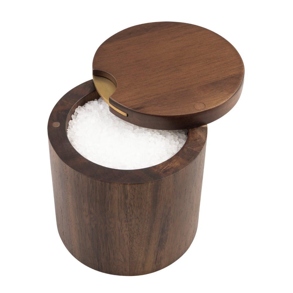 Alfresco Lane Acacia Wood Salt Cellar