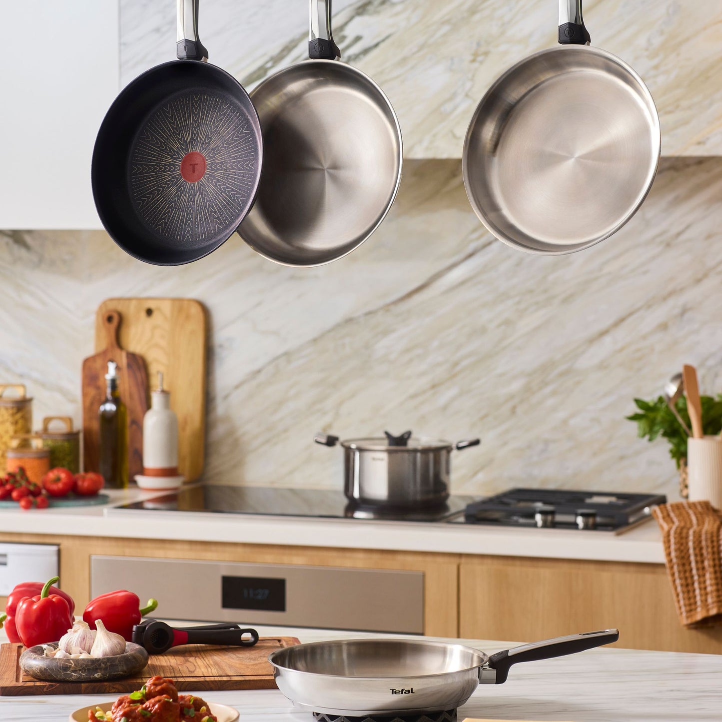 Tefal Emotion+ Induction Stainless Steel Frypan 28cm