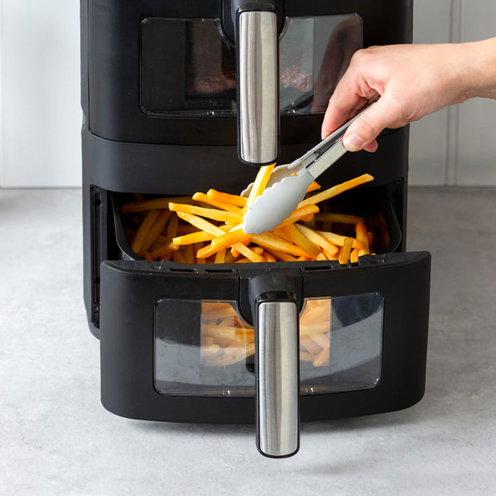 Healthy Choice Dual Zone Double Stack Air Fryer With Foldable Top Display 13L 2300W