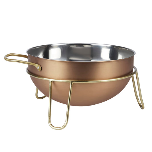 Academy Edwin Copper Mixing Bowl With Stand