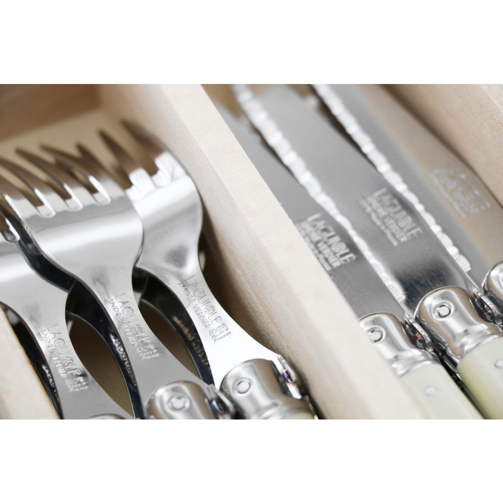 Andre Verdier Debutant 24 Piece Cutlery Set Ivory