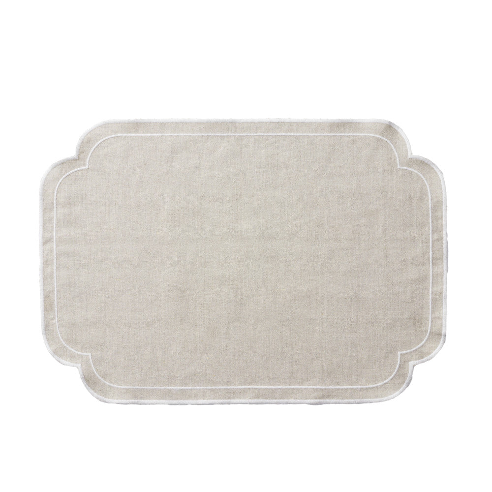 Society Home Set of 4 Chloe Liveable Linen Placemat