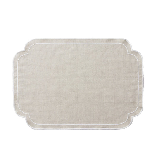 Society Home Set of 4 Chloe Liveable Linen Placemat