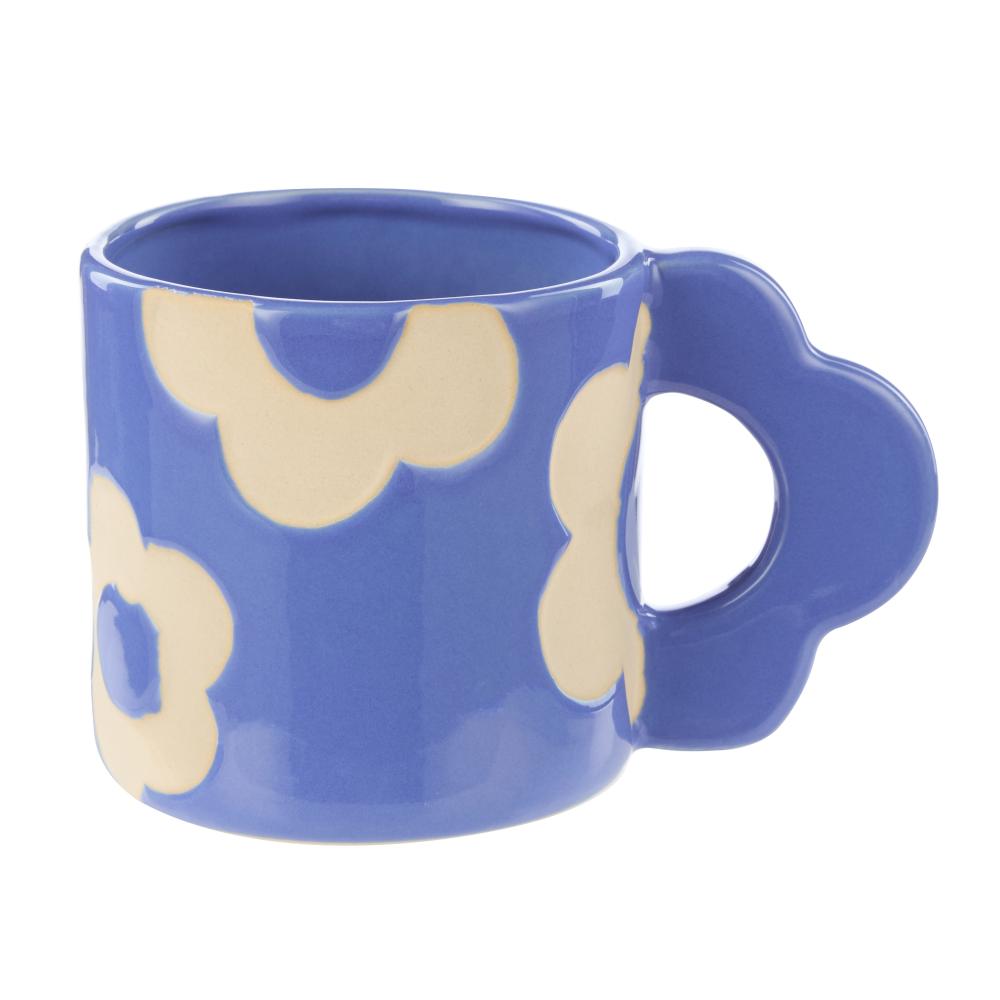 Emporium Posey 400ml Flower Mug in Blue at Robins Kitchen
