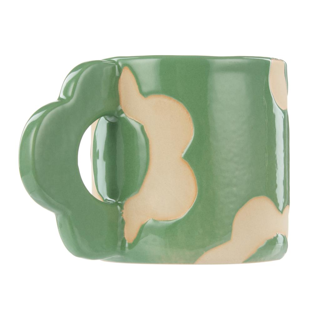 Emporium Posey 400ml Flower Mug in Green at Robins Kitchen