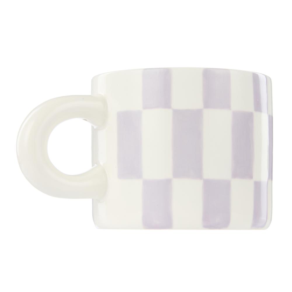 Emporium Check Mug & Plate Set Purple and Blue at Robins Kitchen