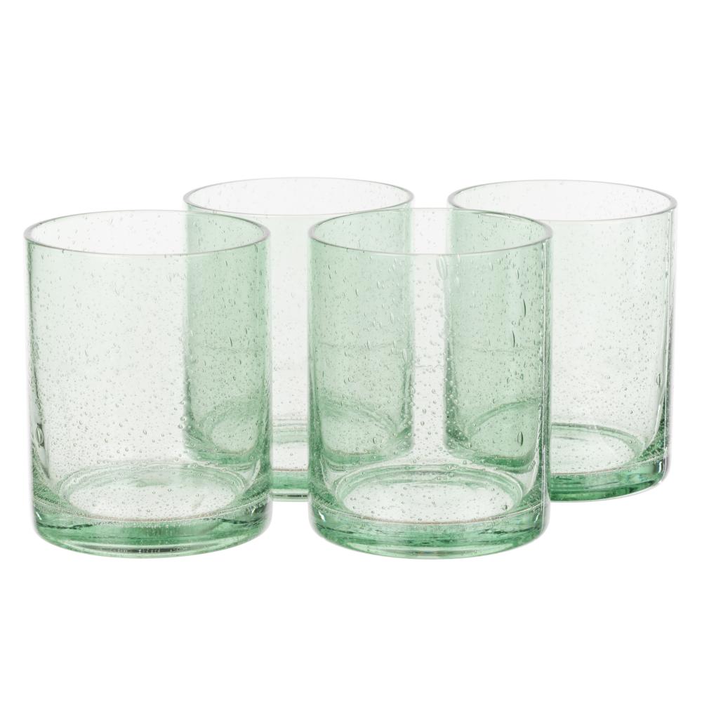 Davis & Waddell Saltara Set of 4 Bubble Glass Tumblers 350ml