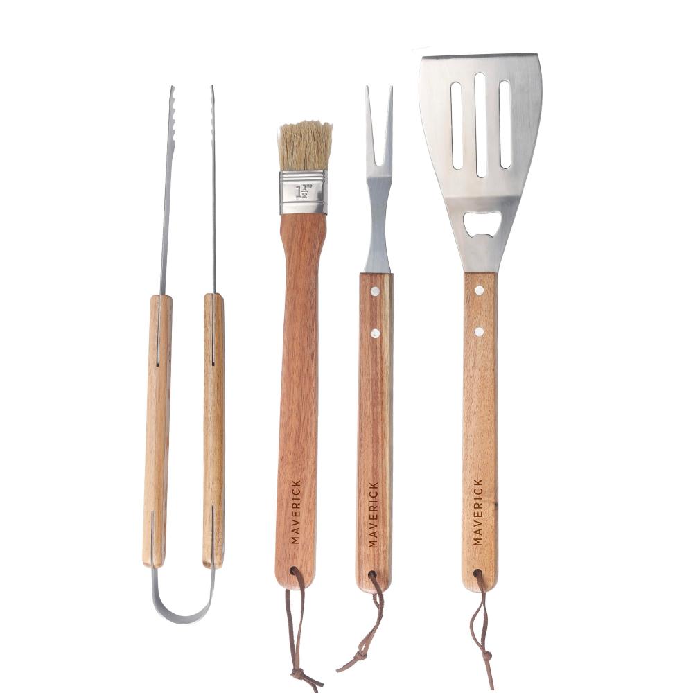 Maverick 4 Piece Bbq Tool Set With Carry Bag