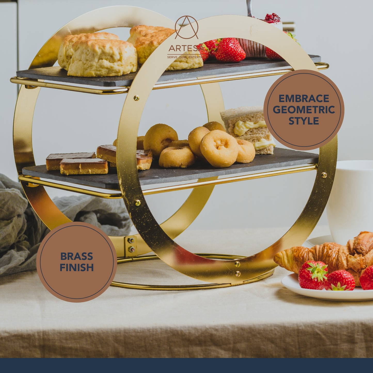 Artesa Wheel Serving Stand