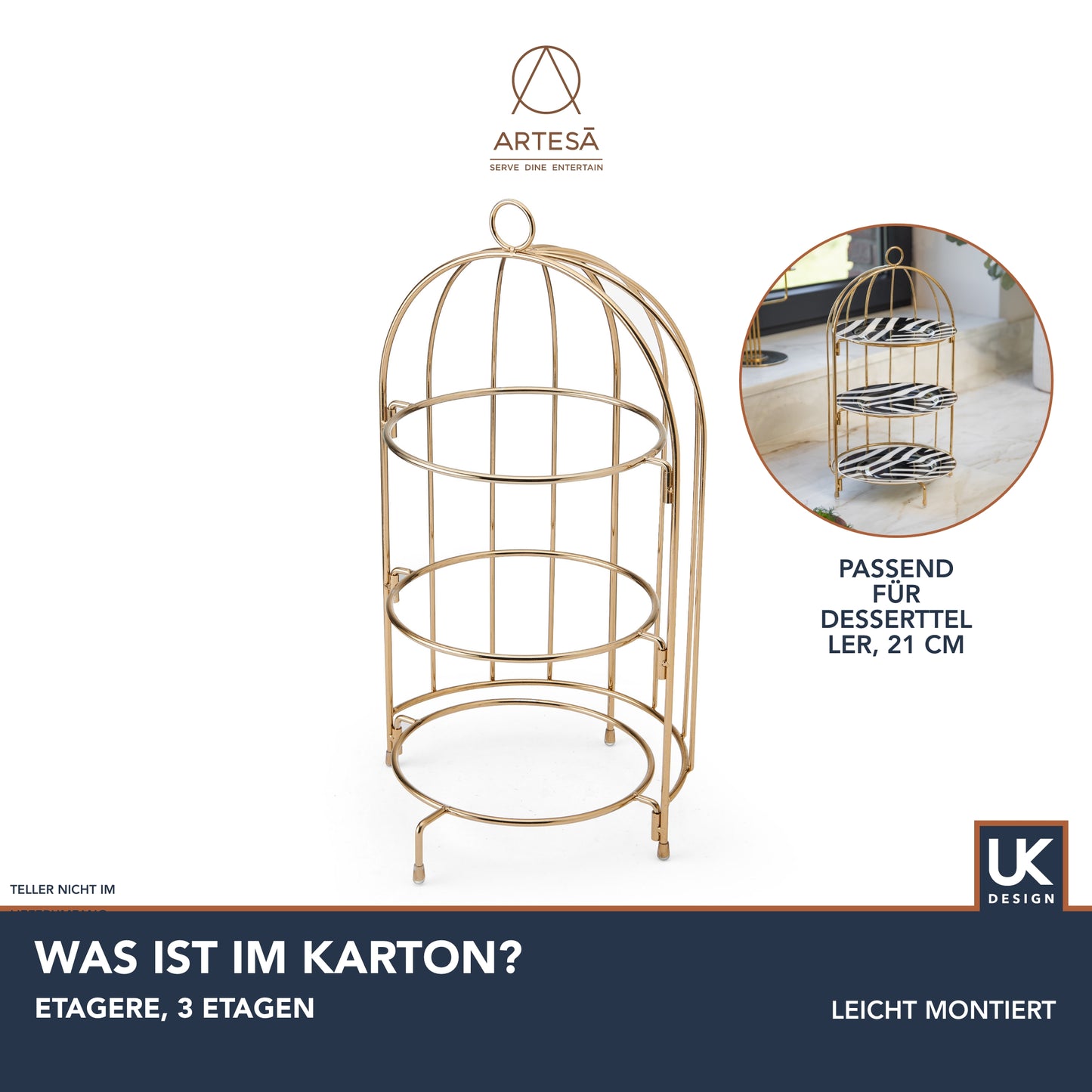 Artesa Bird Cage Stand